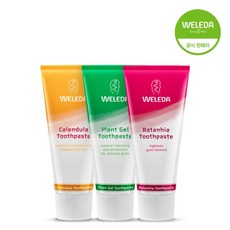 [벨레다공식총판]플랜트+카렌듈라+라타니아치약, 벨레다 플랜트치약 75ml1개+카렌듈라치약 75ml1개+라타니아치약1개