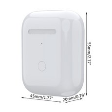 에어팟배터리 호환 에어팟배터리셀프교체 airpods 12pro 블루투스 호환 헤드폰용 무선 충전 케이스 상자 led 표시기가 있는 450660mah 배터리 용량, 공항 1 2, 1개