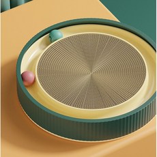 고양이스크래쳐 볼 원형 캣모나이트 냥모나이트 방울 공놀이 본품+리필 분리, 블루, 리필 특대형345mm