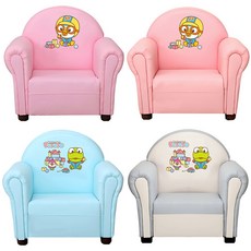 6 뽀로로 1인용 유아소파 민트 핑크 블루 그레이, 05_뽀로로1인용_투톤그레이