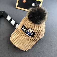 코듀로이곰돌이모자