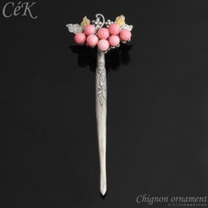 천연보석뒤꽂이