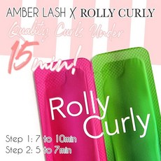 Rolly Curly의 앰버 래쉬 속눈썹 리프팅 및 아이브로우 라미네이션 솔루션 1단계 및 2단계 프로페셔널