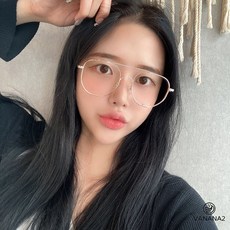 스타일자키 가벼운 복고풍 투브릿지 안경