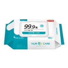 누리케어 손소독티슈 소독티슈 항균 물티슈 70매 30팩, 누리케어 손소독티슈 소독티슈 항균 물티슈, 70매, 3, 30개