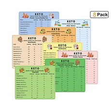 케토 다이어트 자석 케토 퀵 레퍼런스 시트 자석 8 개 케토 다이어트 식품 케토 퀵 가이드 냉장고 자석 참고 차트 지방 탄수화물 육류 단백질 야채 견과류 유제품 과일 (8 개)이 포함되어 있습니다., 본상품, 본상품