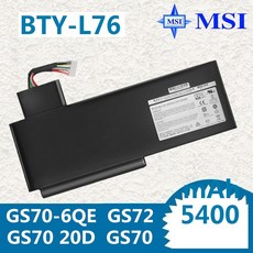 MSI BTY-L76 BTYL76 TY-L76 AC7260 GS70 MS-1771 C703 XMG 노트복배터리 배터리