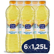 Font Vella Lemonade 폰트벨라 파인애플 레모네이드 1.25L 6개입