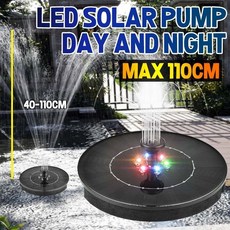 정원 분수 분수대 스프링쿨러 폭포 Led 태양 물 분수 부동 태양 분수 LED 빛 야외 풍경 정원 장식 부동 수영장 분수 태양 펌프, 중국