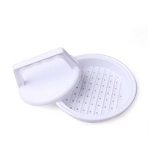 고기 그릴 버거 머신 파이 메이커 몰드 주방 도구 햄버거 프레스, white, 1개