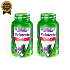 vitafusion 2팩 비타퓨전 잠웰 엑스트라 스트렝스 구미 블랙베리 5mg 120개, 2개