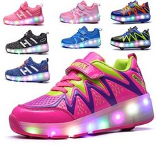 롤러슈즈 롤러신발 Heelys children shoes glowing sneakers with wheels kids shoe Roller