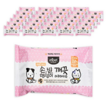 에티펫 손 발 엉덩이 깨끗 아쿠아티슈, 20개입, 4개