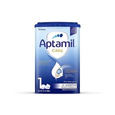 Aptamil Care Stage 1 우유 기반 파우더 유아용 분유 0-12개월용 DHA 및 ARA 오메가 3 6 프리바이오틱스 팜 오일 없음 799.5g(28.8온스), 800g, 1개