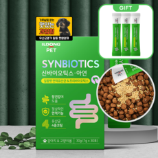 일동펫 반려동물 신바이오틱스 아연 면역유산균 앤 프리바이오틱스 30p (신바이오틱스 3p 증정), 1개, 고소한맛