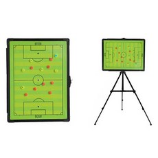 축구전술판 스탠드 포메이션 작전 전술보드 축구교실, 전자 축구 전술 보드+보관 가방