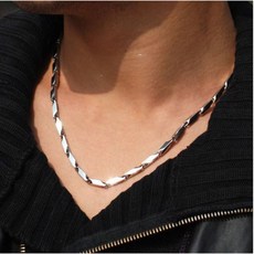 대나무은목걸이