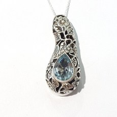 블루토파즈원석펜던트