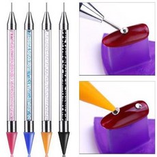 크리스탈 고급 스톤피커 크리스탈 큐빅집게(4color), 옵션1-화이트, 1개