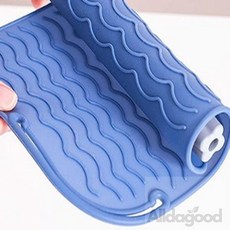 다좋은마켓 실리콘 고데기 매트 봉고데기 깔개, 그레이