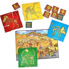 Continuum Games - Digging Dino Bones 보드 게임 4세 이상 어린이 : 장난감 및 게임, 단일옵션