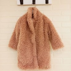 페리미츠로맨틱케이프핑크코트