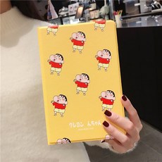 Others 아이패드 짱구 레드 옐로우 캐릭터 2단 스탠드 커버 케이스 파우치, 2.옐로우