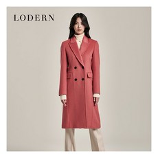 [로던] 여성 프리미엄 실크울 테일러드 롱코트