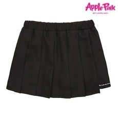 애플핑크 솔리드 밴딩 플리츠 스커트