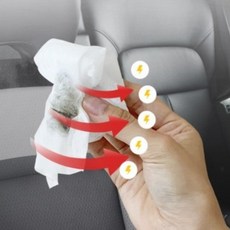 자동차 내부 의자시트 먼지제거 청소 특수코팅 티슈 60매 자동차내부청소, 1개