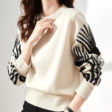가을 새로운 여성 골프 탑 두꺼운 컬러 블록 니트웨어 라운드 넥 느슨한 니트웨어 짧은 풀오버 스웨터 느슨한 캐주얼베이스 셔츠 골프 의류