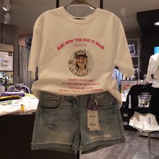 더데이걸 요즘 유행하는 크롭실사 언니티 !!!마이웨이