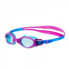 스피도 퓨어포커스 도수 수경 물안경 115766 Speedo / Speedo는 유연하고 편안하며 밀폐되어 있고 부드럽고 김서림 방지 자외선 차단제 남녀를위한 고화질 어린이 수영 고, 블루 퍼플