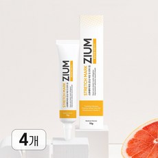 튼살ZIUM 스트레치마크 튼살크림 상처 수술 흉터연고 15g(의료기기허가), 15g, 4개