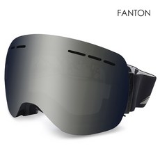 팬톤 FANTON 안경병용 안티포그 더블렌즈 스키고글 보드고글 ZSK90SM, 블랙