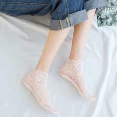 시스루레이스망사양말