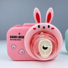 방울 방울 버블 카메라 버블건, 토끼, 핑크