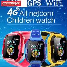 4g 어린이 스마트 시계 gps 스마트 시계 키즈 비디오 전화 sos 전화 시계 ip67 방수 아기 시계 k22 어린이 smartwatch 선물.|스마트 시계|, 1개, America version, pink