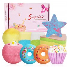 Supertrip Bath Bomb 유기농 수제 거품 베스밤 9가지 향 입욕제, 1개