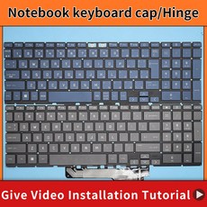 교체용 키보드 HP 빅투스 9 15 FA fa0031dx FA0010NR TPN Q278 노트북 키캡 힌지, 1개, 4) 2 Hinge, 2 Hinge
