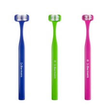 닥터바만스 슈퍼브러쉬 3면 칫솔 3개 세트, 3. 3단계레귤러(12세이상 색상랜덤)