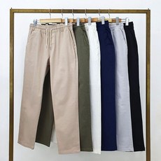 모즈핏 남자 여름 고무줄 밴딩 슬랙스 바지 빅사이즈 6컬러
