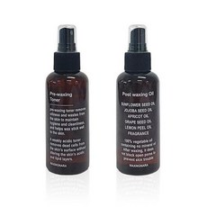 왁싱나라 프리 왁싱 토너 전처리제 110ml + 애프터 포스트 오일 세트, 1세트