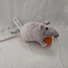 이케아 쥐 인형 고시그무스 봉제 애착 고양이 흰색 갈색 회색 검정색, 큰 회색 마우스(라벨있음), 1개