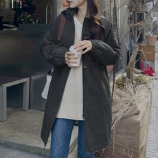  [마이더스비] 탐므 스트링 후드 야상점퍼 