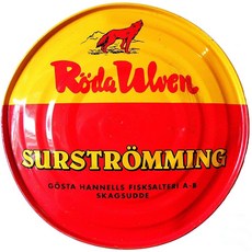 Roda Ulven 수르스트릐밍 300g Surstromming Roda Ulven 300g tin (fermented herring), 1개