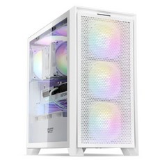 다크플래쉬 darkFlash DRX70 MESH RGB 강화유리 컴퓨터 PC 케이스 (화이트)