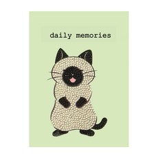 채아트 [보석십자수] 냥이 다이어리 5종 DIY, 샴
