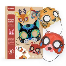 MiDeer 미 녹 입체 동물 지 탈 수공 DIY 가면 완구 계몽 아침 교육 퍼 즐 3D 카툰 도안 종이 접 기