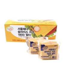 서울우유 멀티체다슬라이스치즈(아이스포장), 18g, 50개